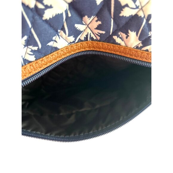 Stone Mountain Quilted Crossbody Bag With Floral Palm Print & Faux Leather Trim - Picture 7 of 10